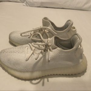 Authentic all white YEEZYS. Size 7 women, 5 men’s